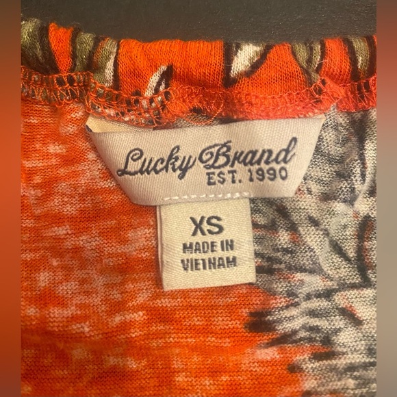 Lucky Brand Woman’s Pineapple Tank Top Size XS - Picture 3 of 5